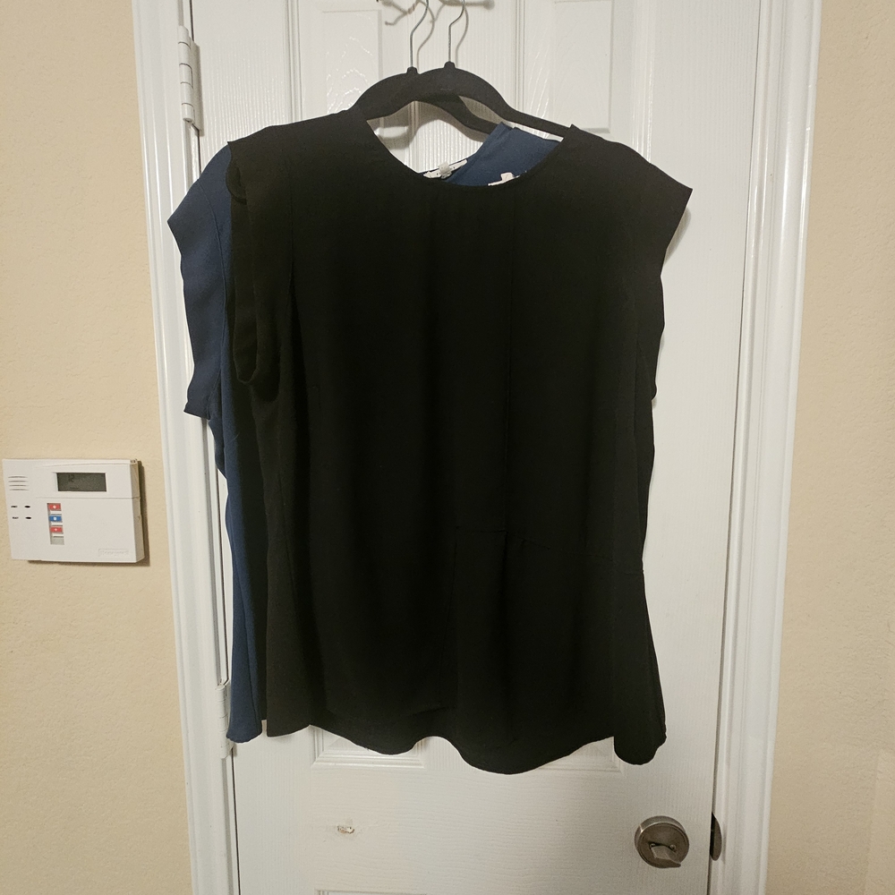 Polene Black Blouse with Long Sleeves